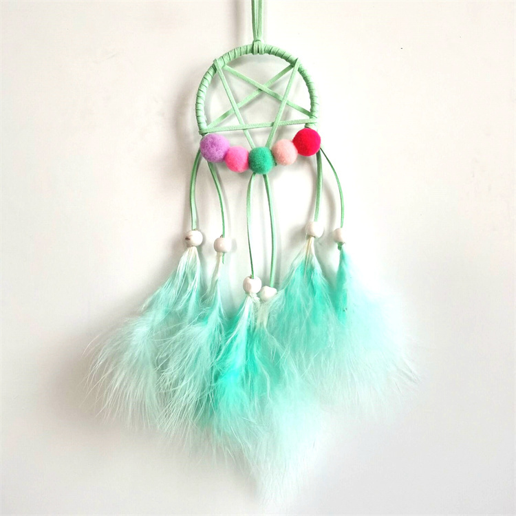 Hand woven dream catcher pendant