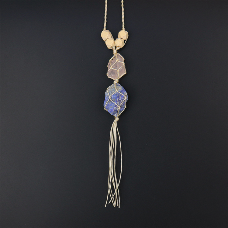 Crystal tough stone colorful pendant