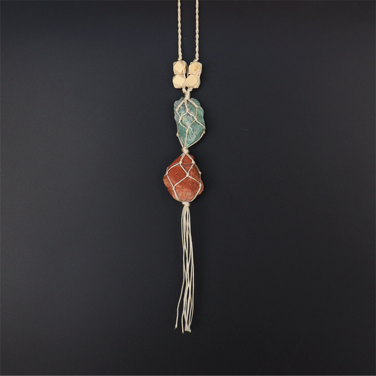 Crystal tough stone colorful pendant
