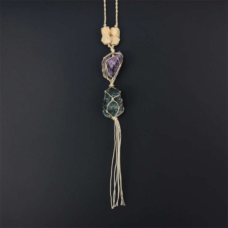 Crystal tough stone colorful pendant