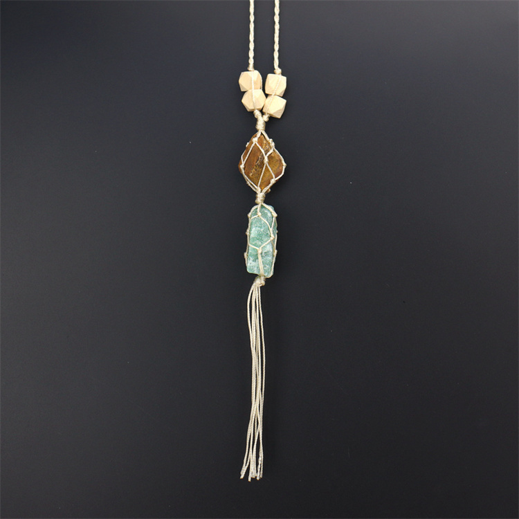 Crystal tough stone colorful pendant