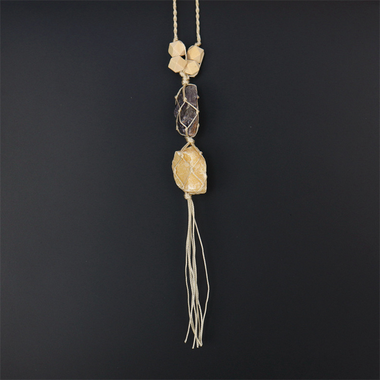 Crystal tough stone colorful pendant