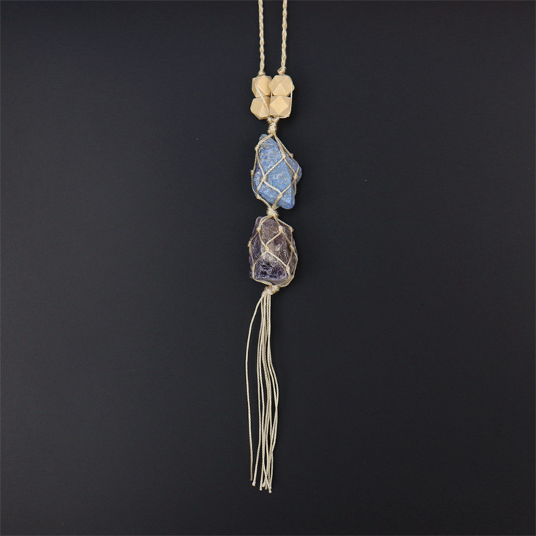 Crystal tough stone colorful pendant