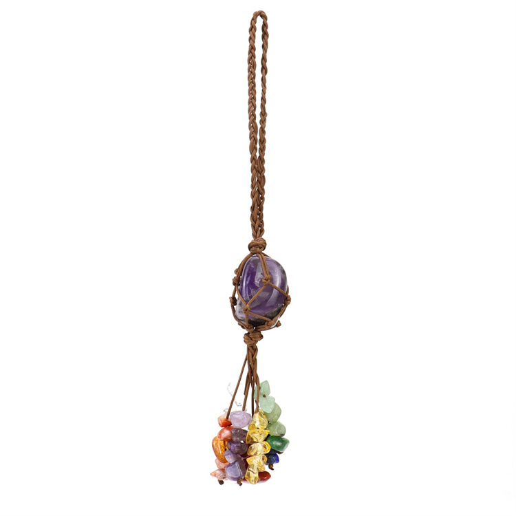 Crystal tough stone colorful pendant