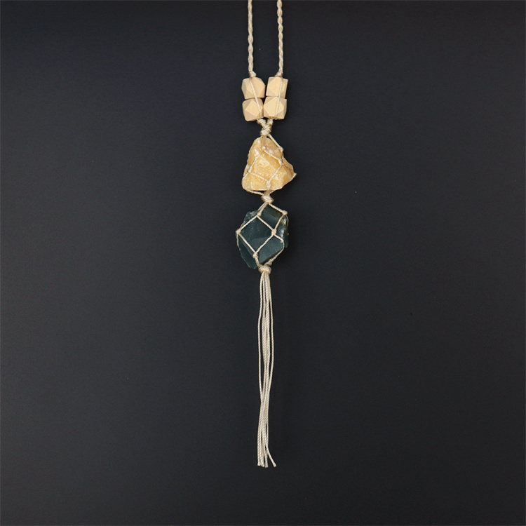 Crystal tough stone colorful pendant