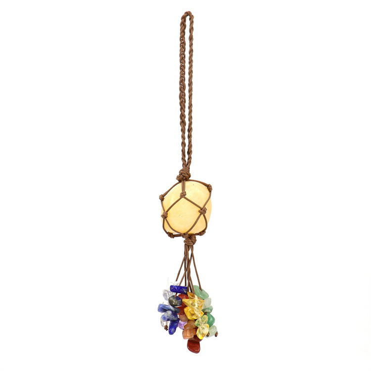 Crystal tough stone colorful pendant