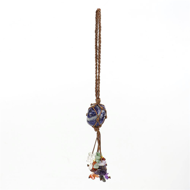 Crystal tough stone colorful pendant