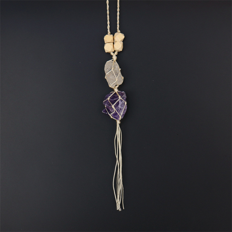 Crystal tough stone colorful pendant