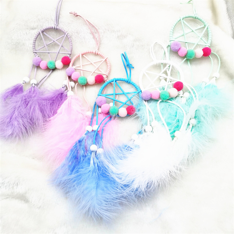 Hand woven dream catcher pendant