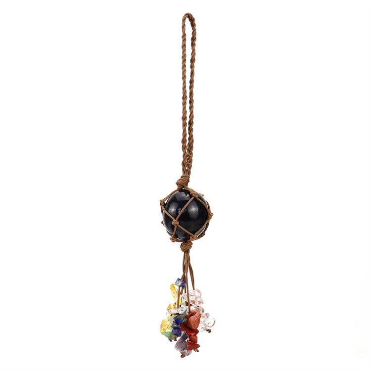 Crystal tough stone colorful pendant