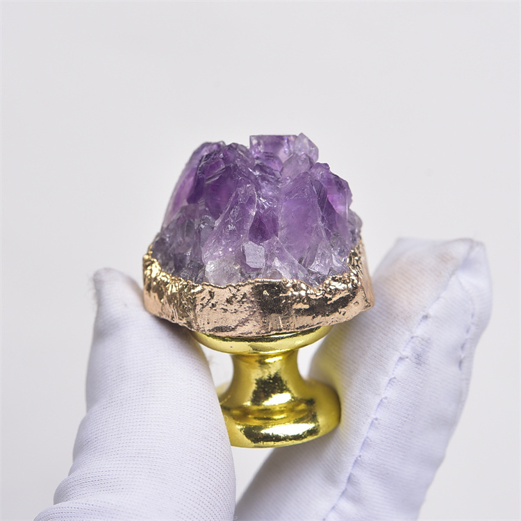Natural amethyst cluster