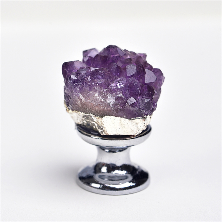 Natural amethyst cluster
