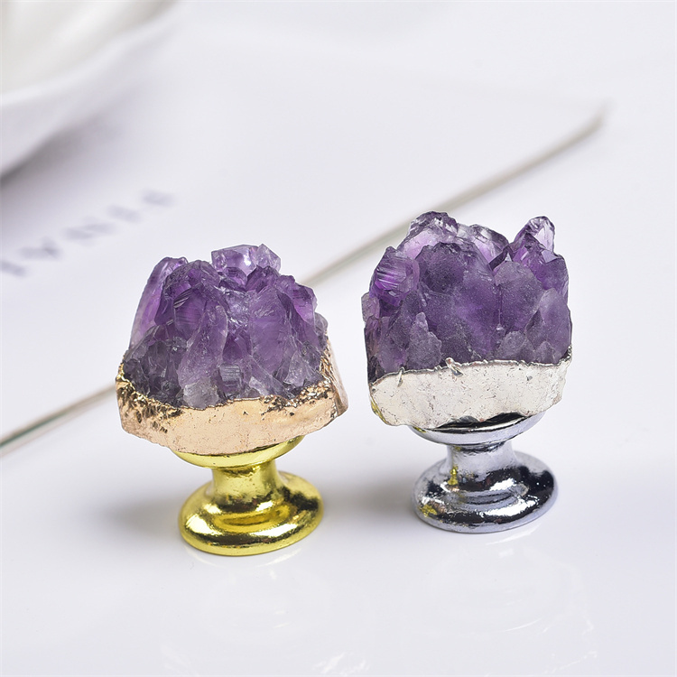 Natural amethyst cluster