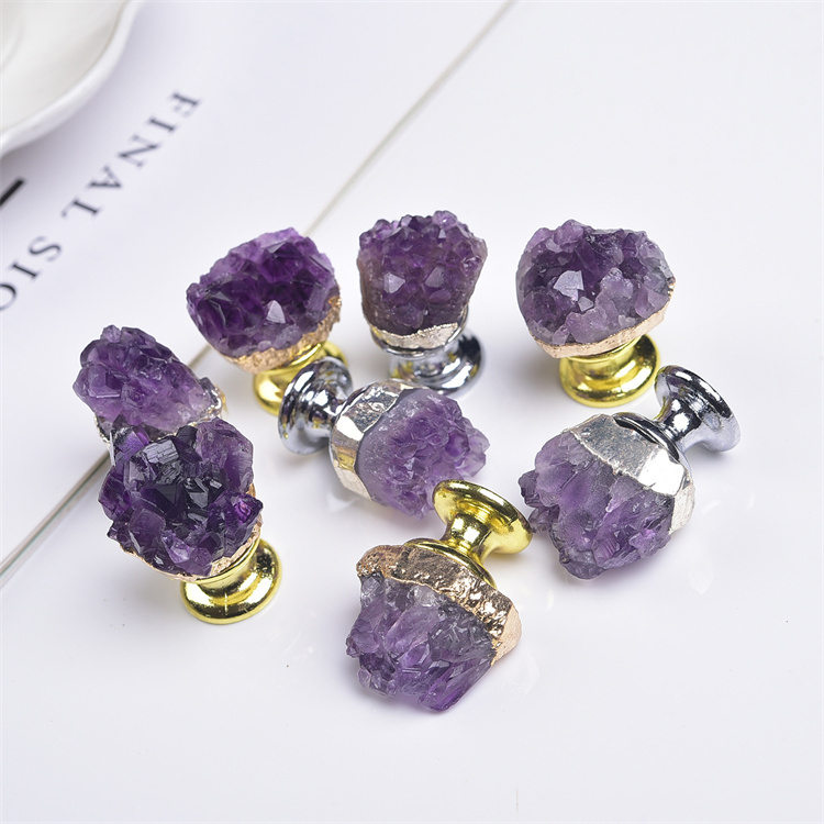 Natural amethyst cluster