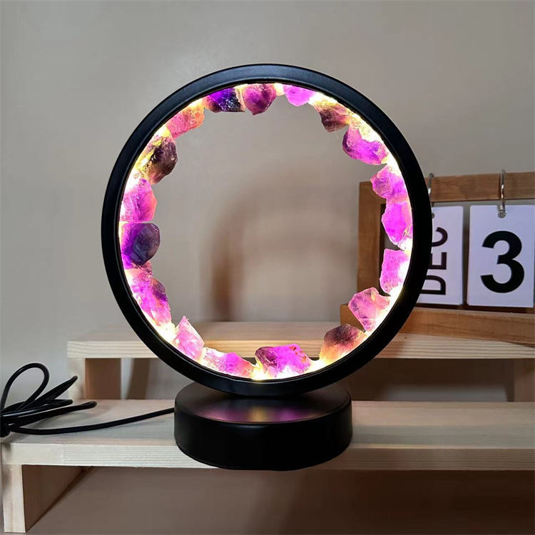 crystal round night light