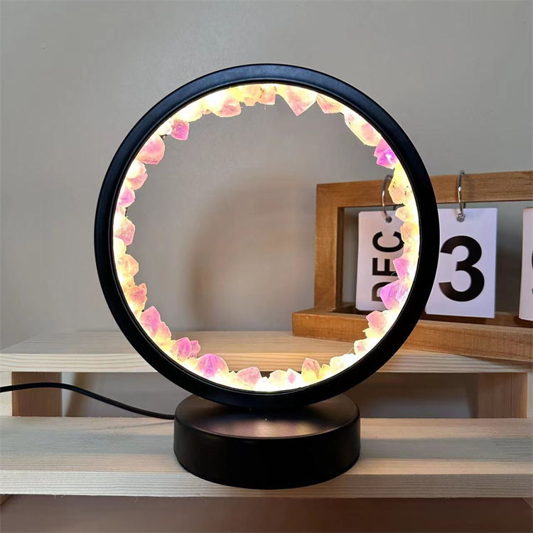 crystal round night light