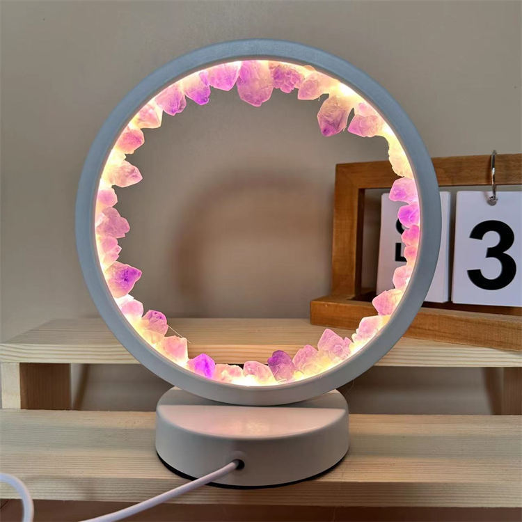 crystal round night light