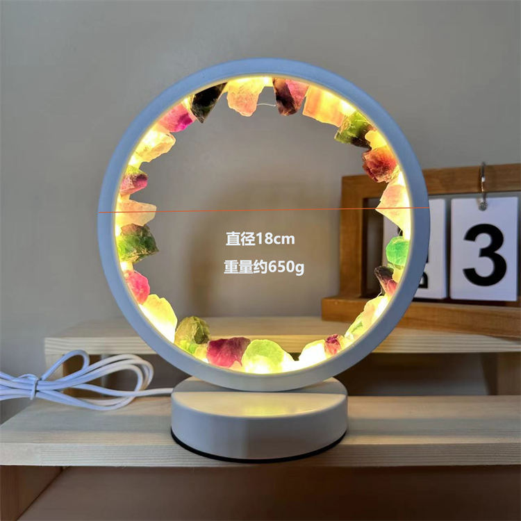 crystal round night light
