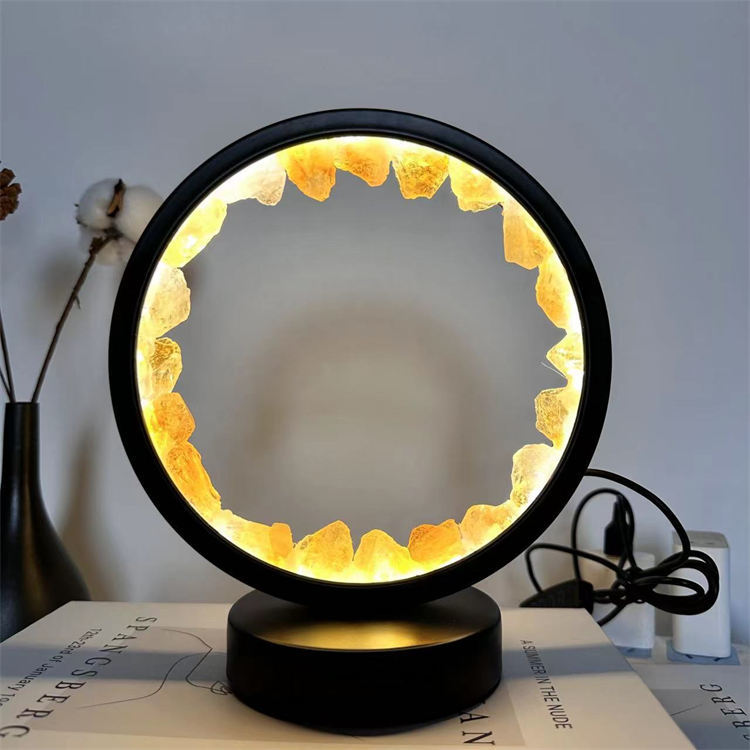 crystal round night light