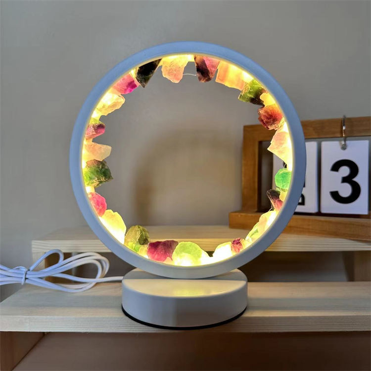 crystal round night light