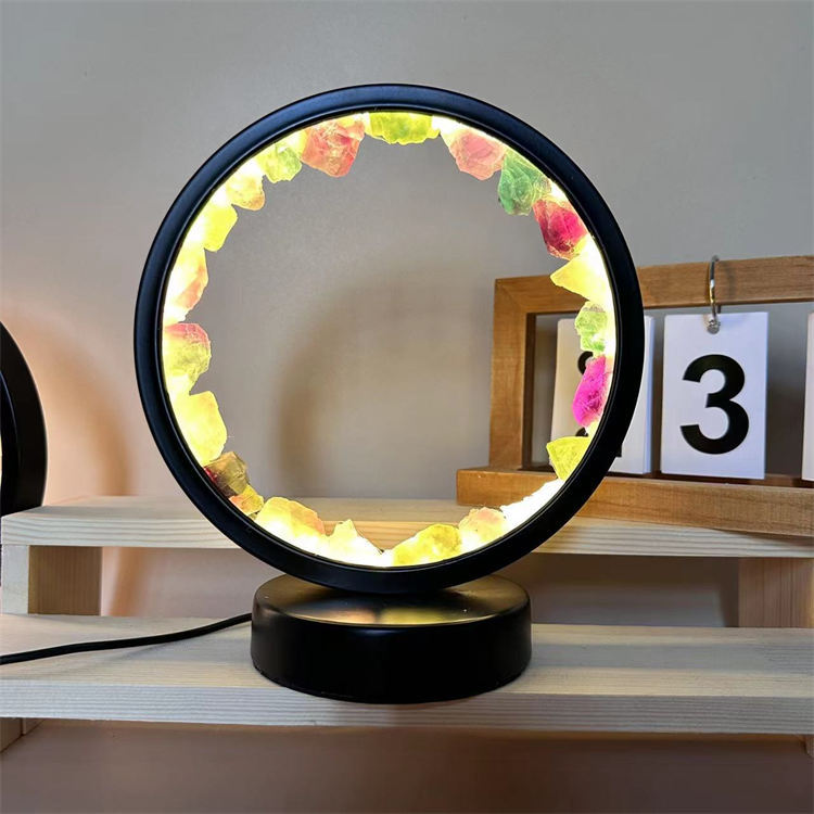 crystal round night light