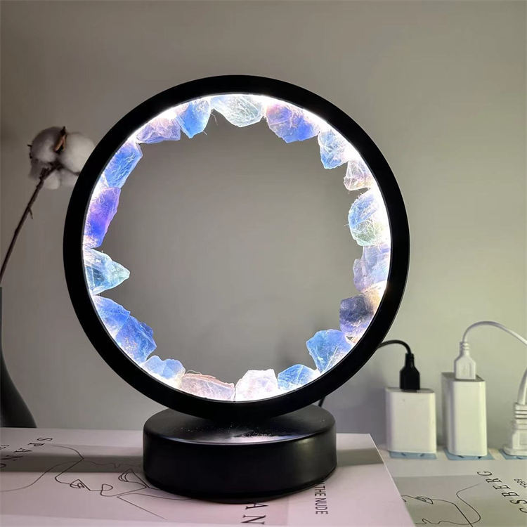 crystal round night light