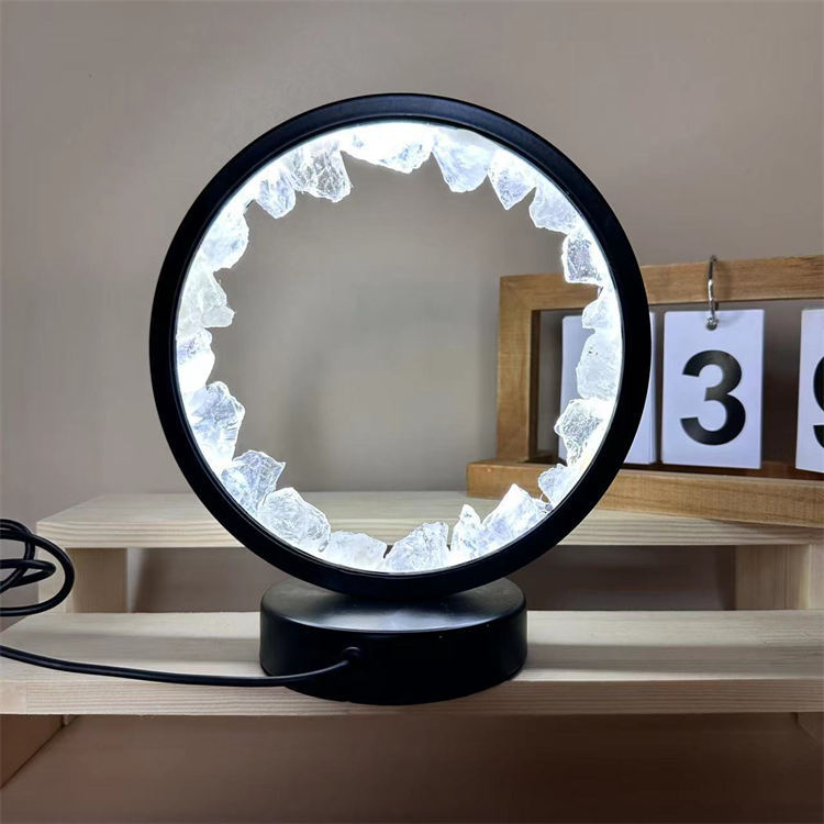 crystal round night light