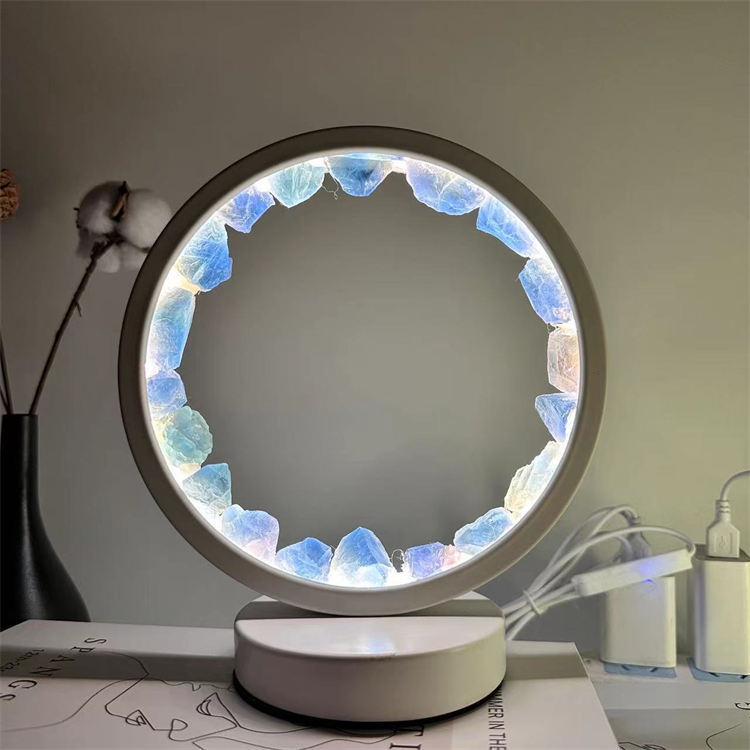 crystal round night light