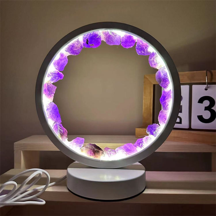 crystal round night light