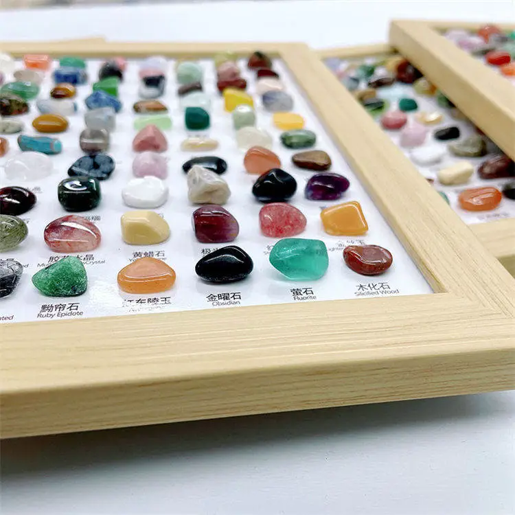 80 kinds of natural stone specimen photo frames
