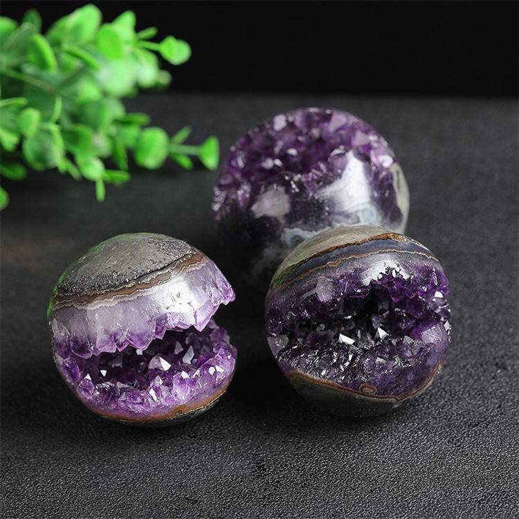 Natural amethyst cluster