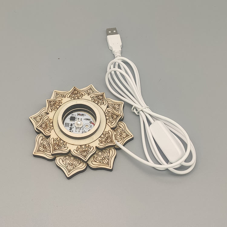 3D night light creative lotus base