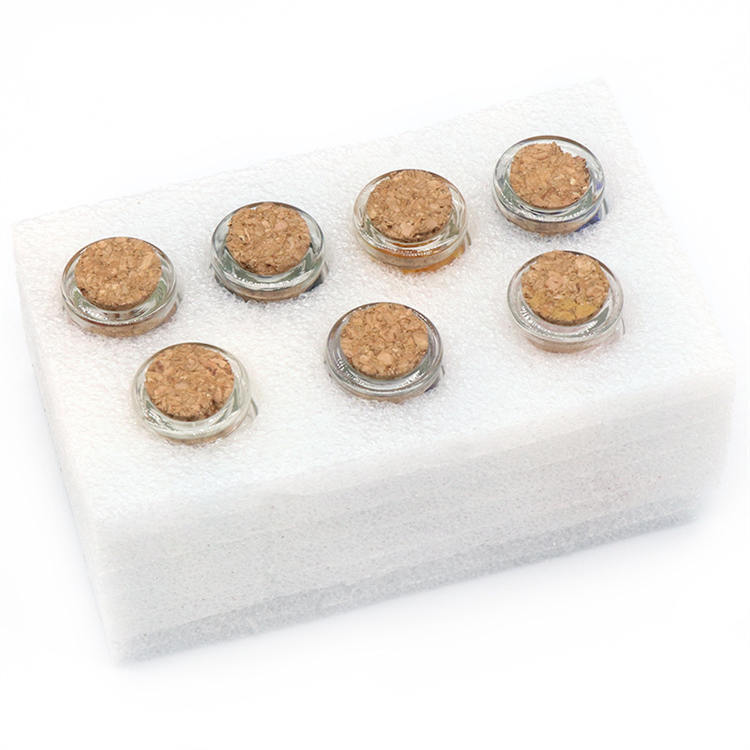 7 kinds of natural gravel wishing bottle set