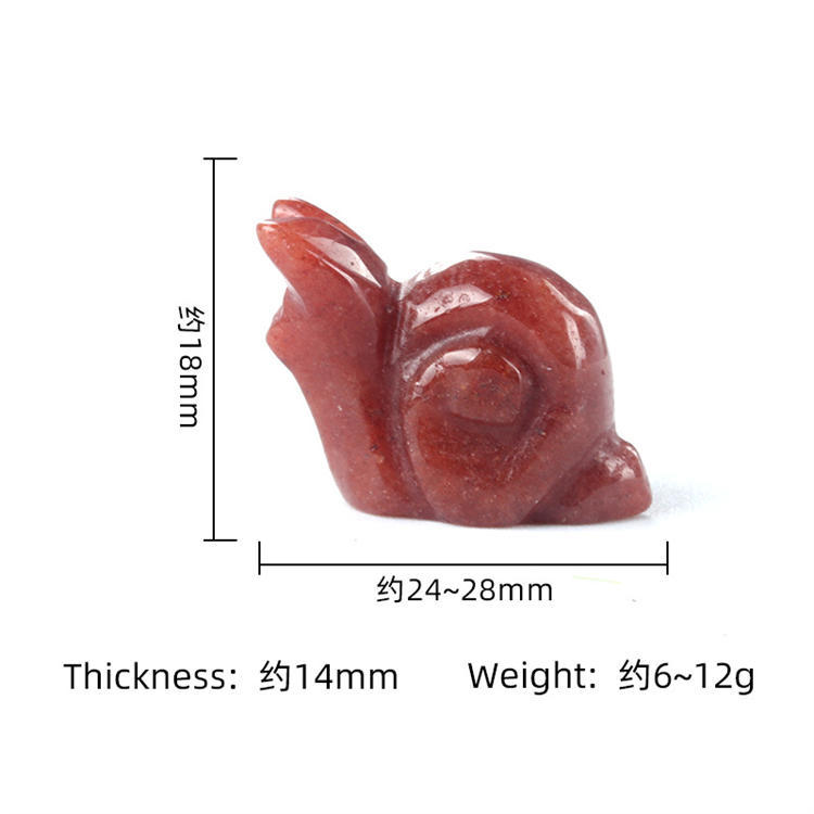 Natural stone carved snail