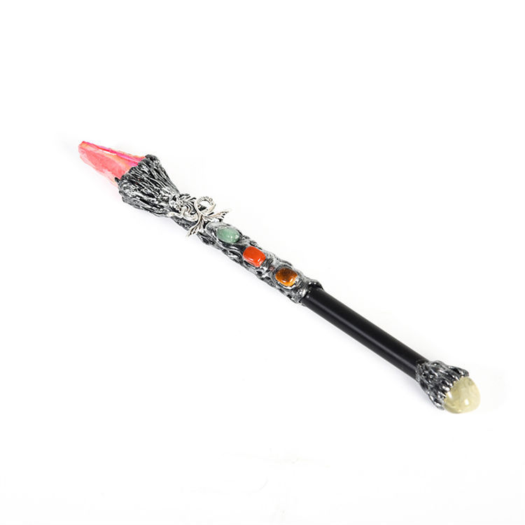 Natural crystal Mermaid magic wand