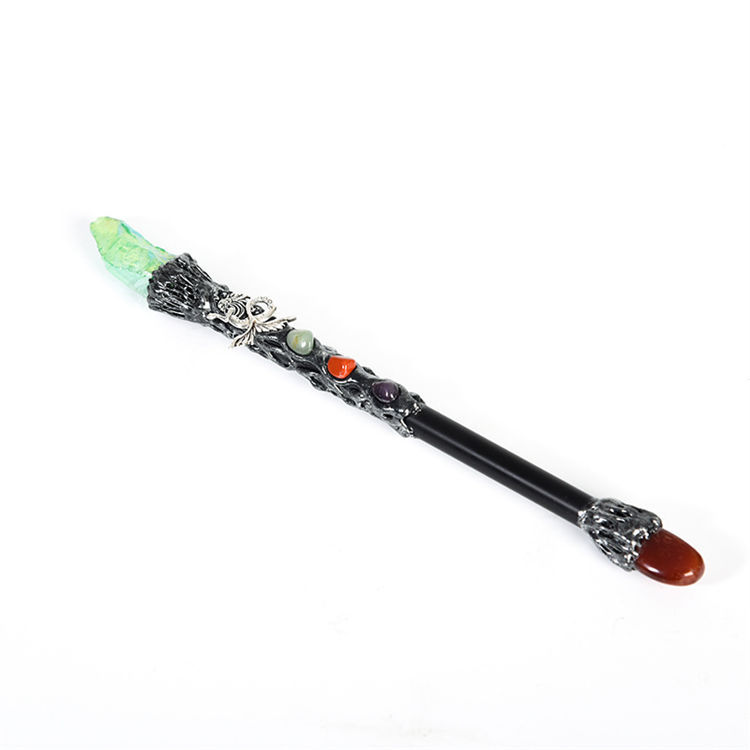 Natural crystal Mermaid magic wand