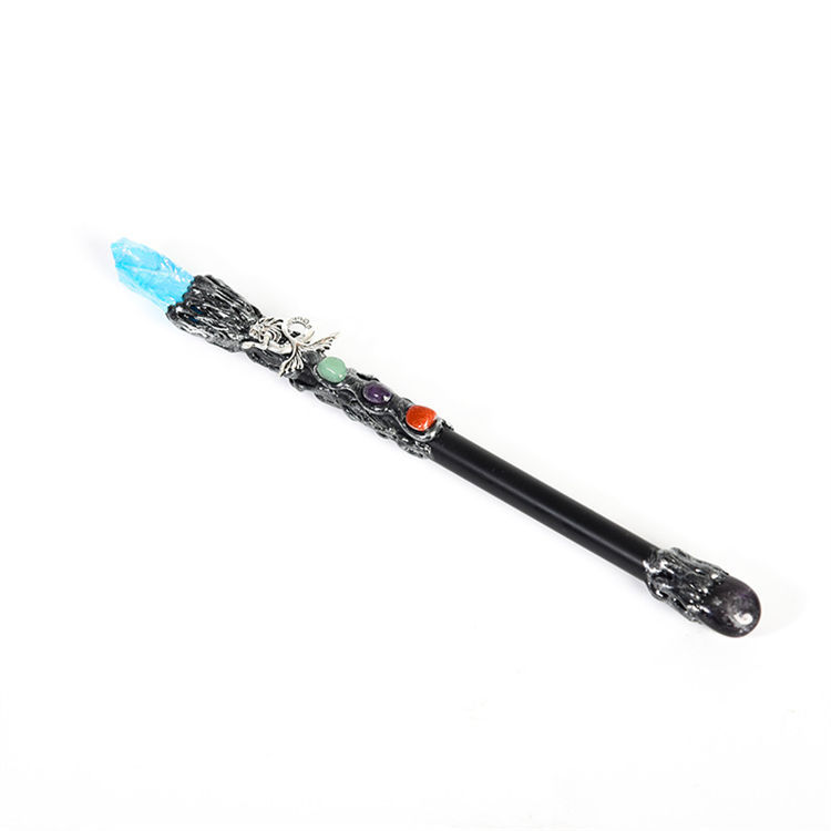 Natural crystal Mermaid magic wand