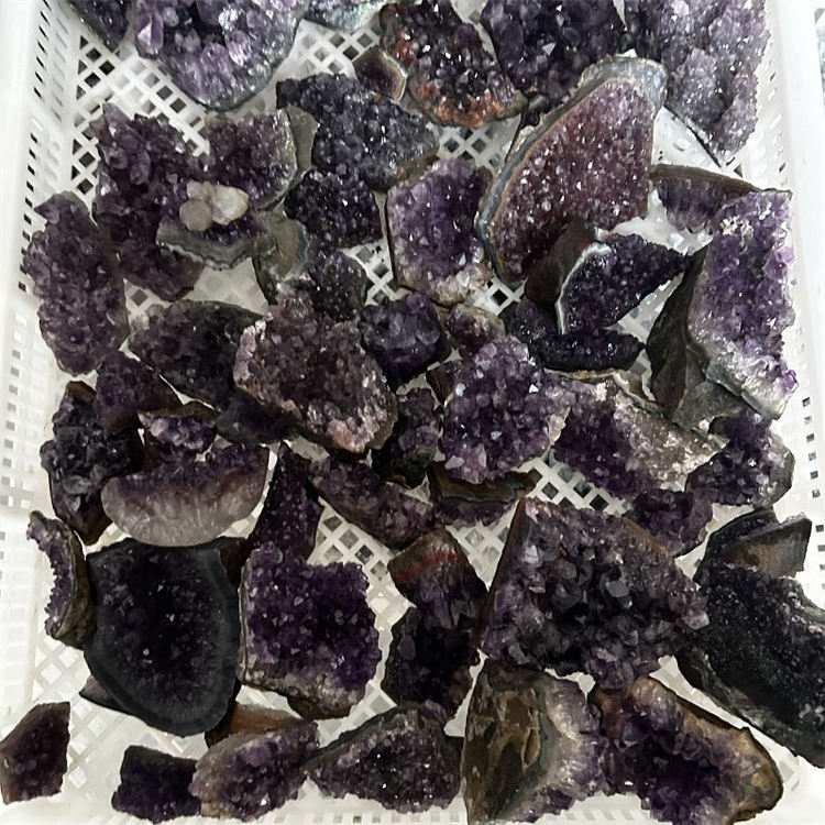 Natural amethyst cluster