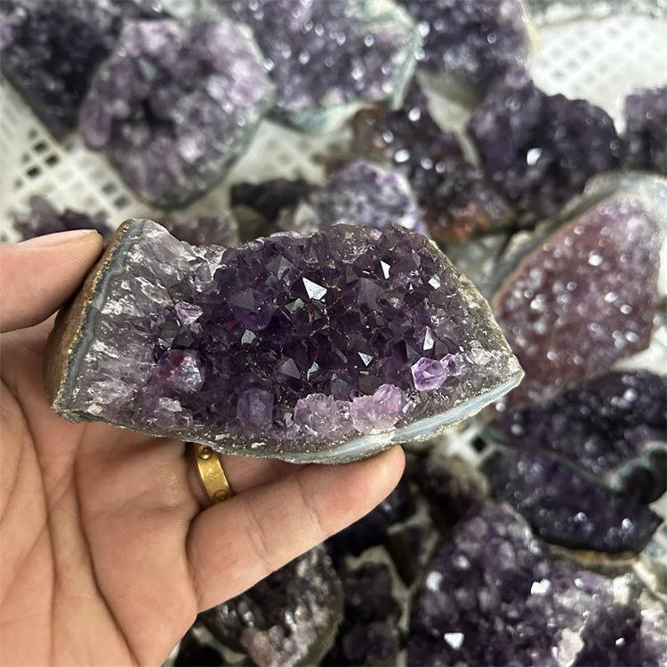 Natural amethyst cluster