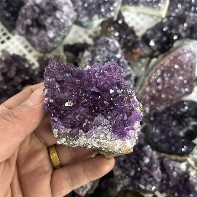 Natural amethyst cluster