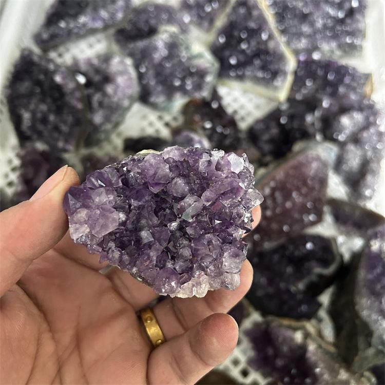 Natural amethyst cluster