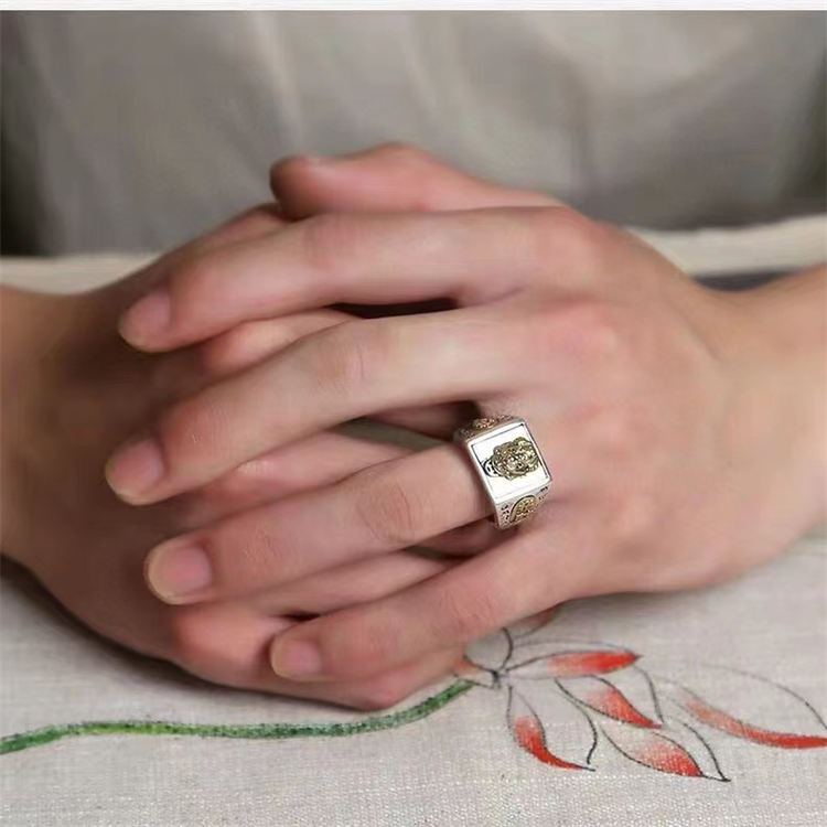 Retro Pixiu Lucky Men's Ring