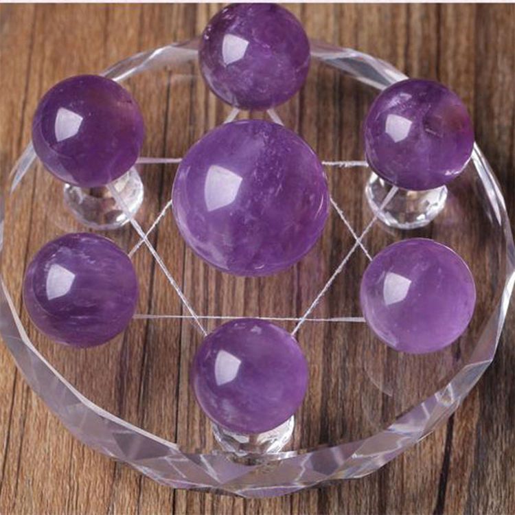 Natural Amethyst seven-star array ornaments