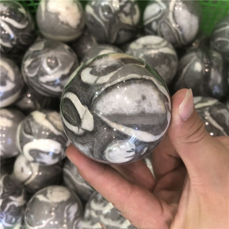 natural shell stone ball