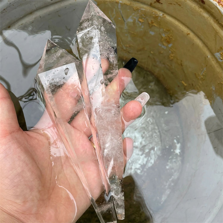 Natural natural clear quartz Hexagonal Prism