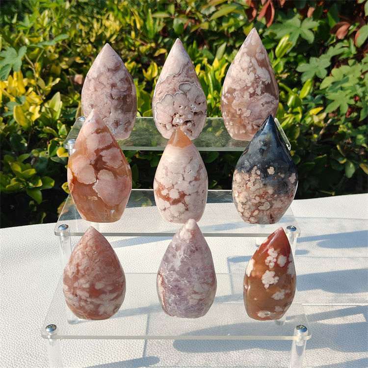 natural crystal cherry agate ornaments