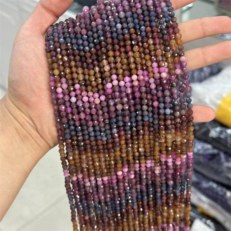 natural stone 4mm cut beads Colored gemstone