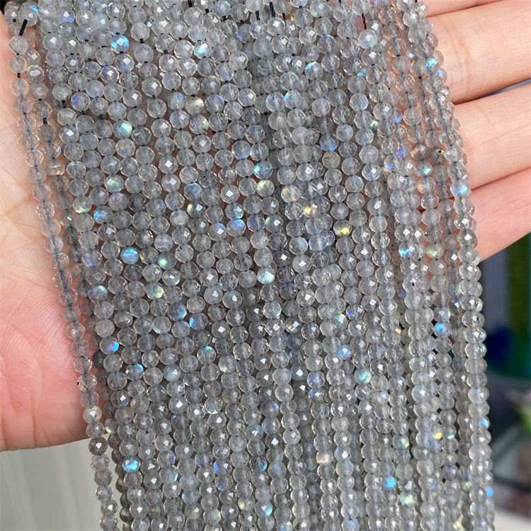 natural stone 2/3/4mm cut beads Labradorite