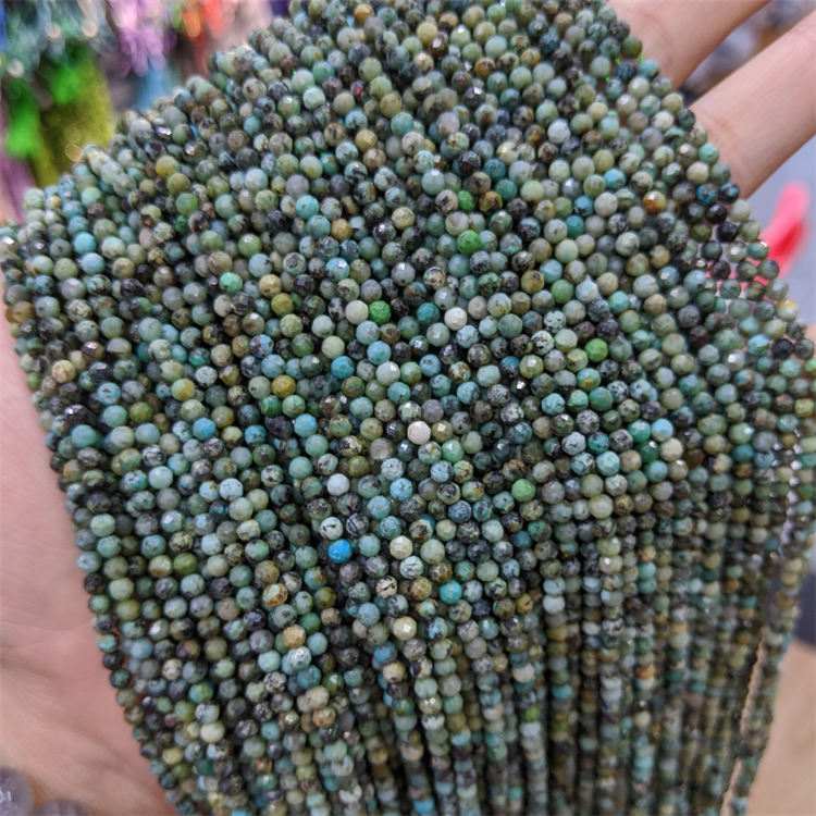 natural stone cut beads African turquoise