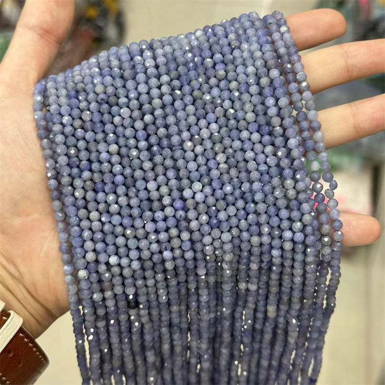 natural stone cut beads tanzanite
